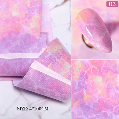 1 Box Spring Nail Foils Purpur Lavendel Butterfly Nail Series Foils Nail Art Transfer Kleebis Paber Nail Art DIY Dekoratsioonid
