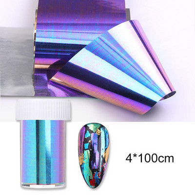1 Box Spring Nail Foils Purpur Lavendel Butterfly Nail Series Foils Nail Art Transfer Kleebis Paber Nail Art DIY Dekoratsioonid