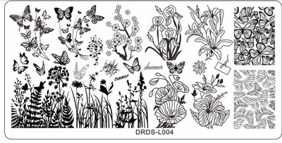 Geometrikus mintás körömbélyegző lemez 1db körömkép rajzlapok bélyegző festőeszköz 6x12cm rozsdamentes acél Állatok fotók*