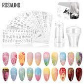 ROSALIND körömbélyegzősablonok pillangóvirág népszerű lemezkép, amely alkalmas tavaszi körömművészethez barkácsfestő bélyegzőeszköz