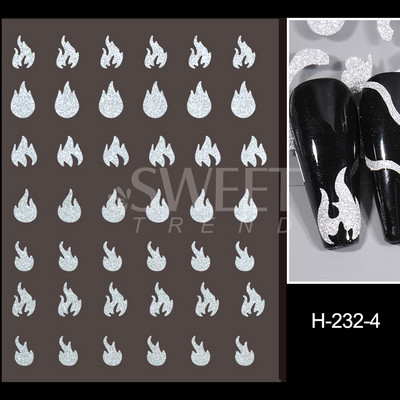 Arany francia tippek körömmatricához 3D csillogó csíkos körömdísz fényvisszaverő csillogó matricák téli manikűr dekoráció BEH-244