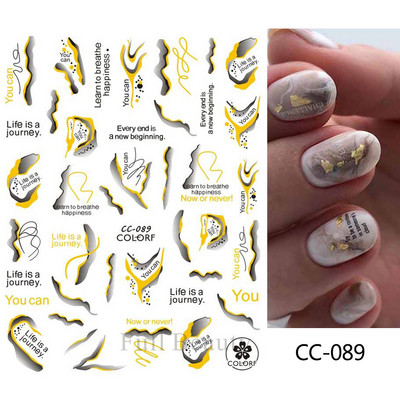 Arany francia tippek körömmatricához 3D csillogó csíkos körömdísz fényvisszaverő csillogó matricák téli manikűr dekoráció BEH-244