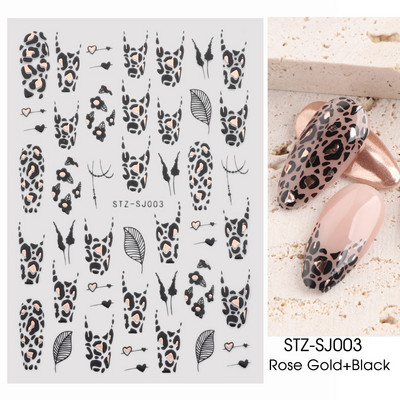 Arany francia tippek körömmatricához 3D csillogó csíkos körömdísz fényvisszaverő csillogó matricák téli manikűr dekoráció BEH-244