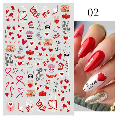 3D nyuszi körömmatricák aranyos rajzfilm nyúl csúszkák Boldog húsvéti ünnepeket virág újévi matricák körmökhöz manikűr körömdíszítés