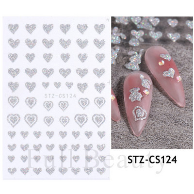 3D csipke geometria köröm matrica fehér fekete vonal virágok levelek matricák elegáns francia stílusú csúszkák körömdíszítések LAF867