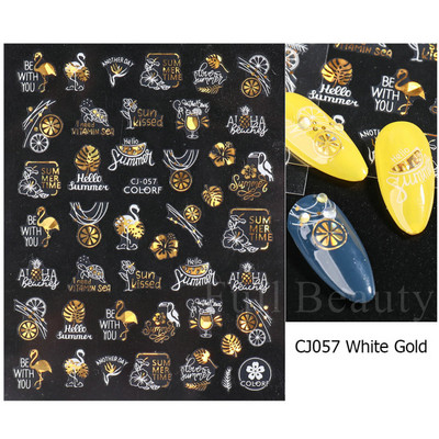 3D csipke geometria köröm matrica fehér fekete vonal virágok levelek matricák elegáns francia stílusú csúszkák körömdíszítések LAF867