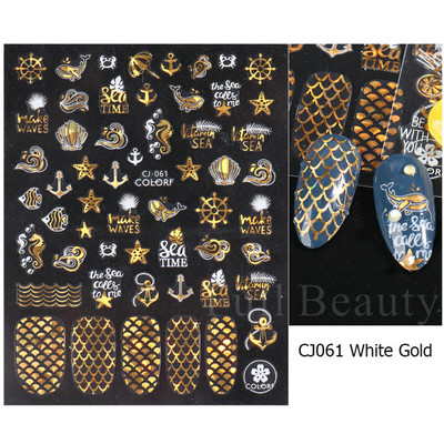 3D csipke geometria köröm matrica fehér fekete vonal virágok levelek matricák elegáns francia stílusú csúszkák körömdíszítések LAF867