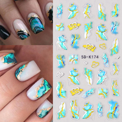 5D dombornyomott virágos körömmatrica pillangó dizájn transzfer matricák csúszkák dekoráció barkácsolás körömdíszítés manikűr kiegészítők