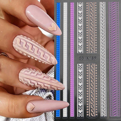 5D dombornyomott virágos körömmatrica pillangó dizájn transzfer matricák csúszkák dekoráció barkácsolás körömdíszítés manikűr kiegészítők