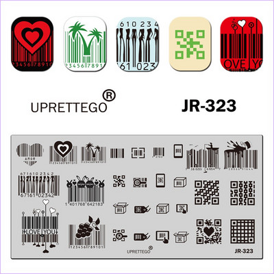 2020. aasta roostevabast terasest stantsimisplaadi mall Tropical Cupid Church Family Vintage Geometry Lilleküünetööriist Palm JR321-330
