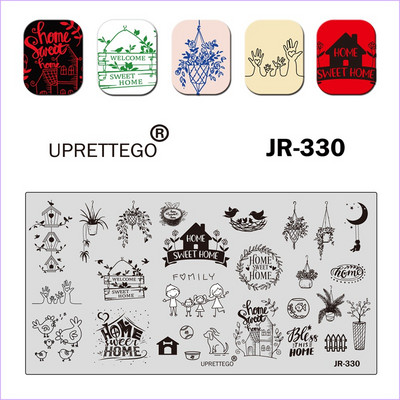 2020. aasta roostevabast terasest stantsimisplaadi mall Tropical Cupid Church Family Vintage Geometry Lilleküünetööriist Palm JR321-330