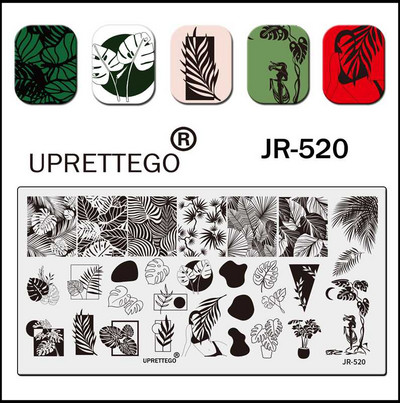 2023 Rozsdamentes acél bélyegzőlemez sablon Absztrakt geometria dinoszaurusz kígyó istenség léggömb pillangó virág paml JR511-520