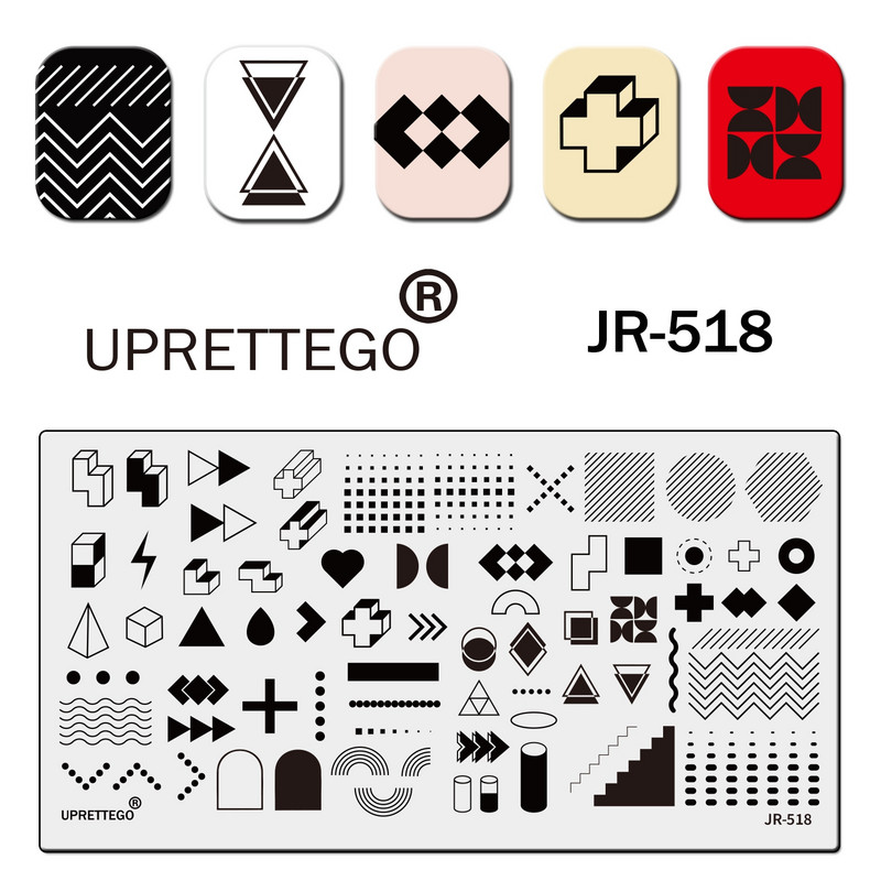 2023 Rozsdamentes acél bélyegzőlemez sablon Absztrakt geometria dinoszaurusz kígyó istenség léggömb pillangó virág paml JR511-520
