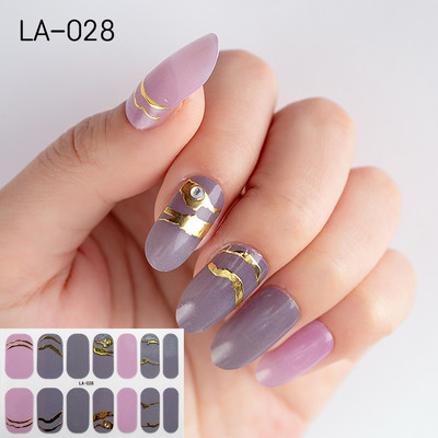 1 tk Segavärvid Beauty Nail Art Tips Uus QF-seeria küünekleebised Läikivad täiskaanega tagaliim Veekindel küünte kaunistus maniküür