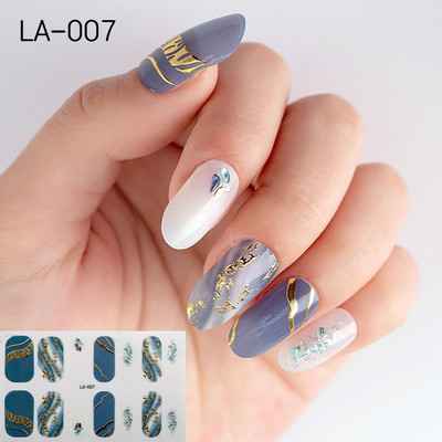 1 tk Segavärvid Beauty Nail Art Tips Uus QF-seeria küünekleebised Läikivad täiskaanega tagaliim Veekindel küünte kaunistus maniküür
