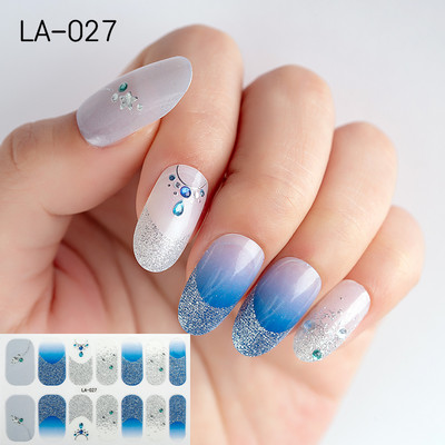 1 tk Segavärvid Beauty Nail Art Tips Uus QF-seeria küünekleebised Läikivad täiskaanega tagaliim Veekindel küünte kaunistus maniküür