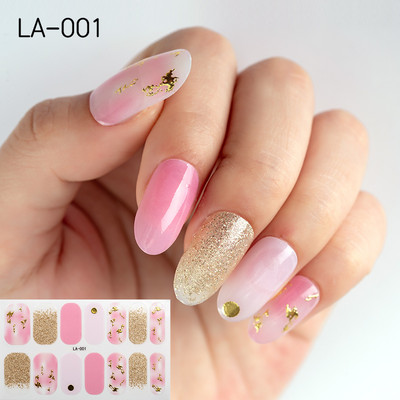 1 tk Segavärvid Beauty Nail Art Tips Uus QF-seeria küünekleebised Läikivad täiskaanega tagaliim Veekindel küünte kaunistus maniküür