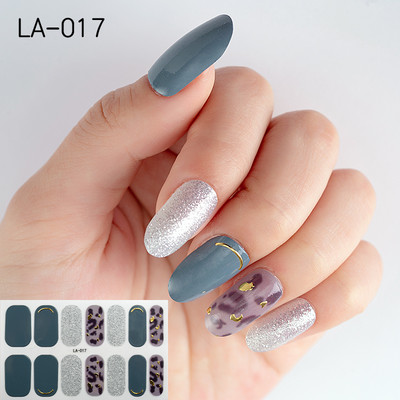 1 tk Segavärvid Beauty Nail Art Tips Uus QF-seeria küünekleebised Läikivad täiskaanega tagaliim Veekindel küünte kaunistus maniküür