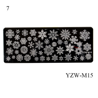 Rozsdamentes acél állatnyomtatás körömbélyegző lemezek geometria virág design körömlakk sablon manikűr sablonok kiegészítők