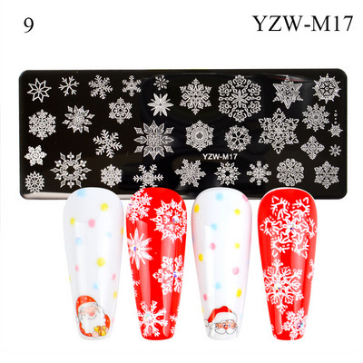 Rozsdamentes acél állatnyomtatás körömbélyegző lemezek geometria virág design körömlakk sablon manikűr sablonok kiegészítők