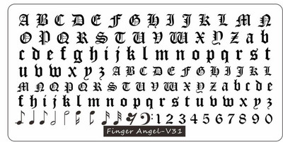 6*12 cm-es körömbélyegző ujj angyal betűk szavak körömbélyegző lemezek manikűr stencilkészlet körömbélyegző sablonhoz 1 db