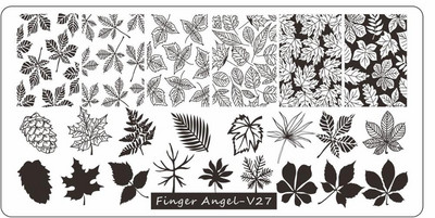 6*12 cm-es körömbélyegző ujj angyal betűk szavak körömbélyegző lemezek manikűr stencilkészlet körömbélyegző sablonhoz 1 db