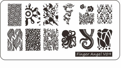 6*12 cm-es körömbélyegző ujj angyal betűk szavak körömbélyegző lemezek manikűr stencilkészlet körömbélyegző sablonhoz 1 db