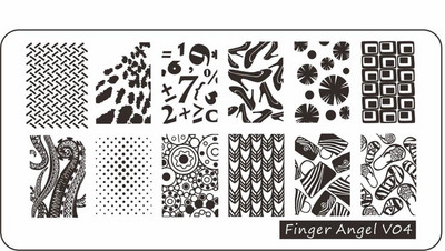 6*12 cm-es körömbélyegző ujj angyal betűk szavak körömbélyegző lemezek manikűr stencilkészlet körömbélyegző sablonhoz 1 db