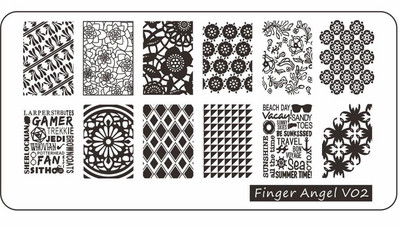 6*12 cm-es körömbélyegző ujj angyal betűk szavak körömbélyegző lemezek manikűr stencilkészlet körömbélyegző sablonhoz 1 db