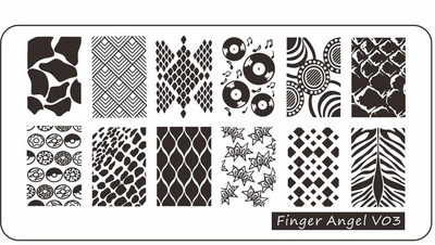 6*12 cm-es körömbélyegző ujj angyal betűk szavak körömbélyegző lemezek manikűr stencilkészlet körömbélyegző sablonhoz 1 db