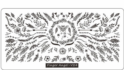 6*12 cm-es körömbélyegző ujj angyal betűk szavak körömbélyegző lemezek manikűr stencilkészlet körömbélyegző sablonhoz 1 db