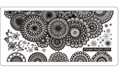 6*12 cm-es körömbélyegző ujj angyal betűk szavak körömbélyegző lemezek manikűr stencilkészlet körömbélyegző sablonhoz 1 db