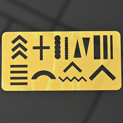 1 db 12 * 6 cm-es geometrikus üreges körömbélyegző lemez stencil, újrafelhasználható bélyegzőlemezek útmutató barkácsolás professzionális sablonok Eszközök &*&