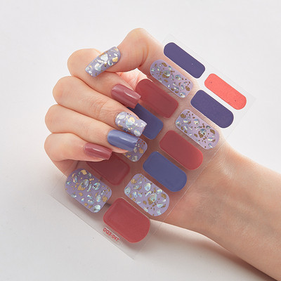 Nelja sorti küünekleebised Glitter seeria isekleepuvad küünekleebised küünekleebised disainerid küünekleebised küünekleebised