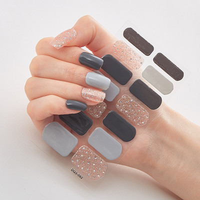 Nelja sorti küünekleebised Glitter seeria isekleepuvad küünekleebised küünekleebised disainerid küünekleebised küünekleebised