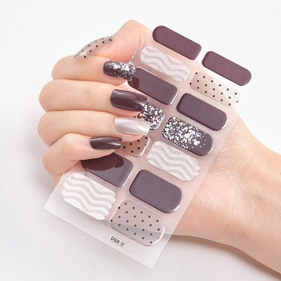 Nelja sorti küünekleebised Glitter seeria isekleepuvad küünekleebised küünekleebised disainerid küünekleebised küünekleebised