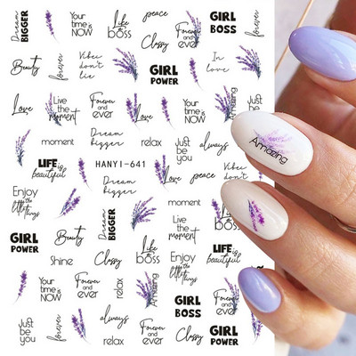 Geometrikus vonalak virágok levelek 3D köröm matrica figura nő arc minta különleges öntapadó köröm matricák manikűr csúszkák