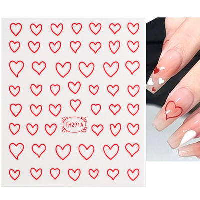 3D Holografikus Ezüst Hullám Vonalak Körömmatrica Dekor Lézercsillag Hold Szív Ragasztó Csúsztatók Fémgeometria csíkos manikűr TH182