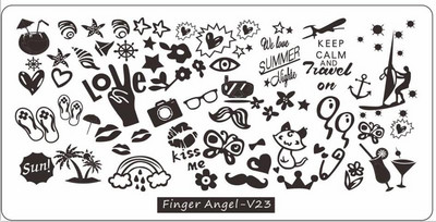 2023 virágos levelek körömbélyegző lemezek 6x12 mm-es levél virágos pillangós vonal nyomtatás stencil körömbélyegző sablonok körömbélyegző eszközök