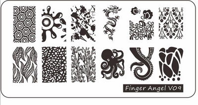 2023 virágos levelek körömbélyegző lemezek 6x12 mm-es levél virágos pillangós vonal nyomtatás stencil körömbélyegző sablonok körömbélyegző eszközök