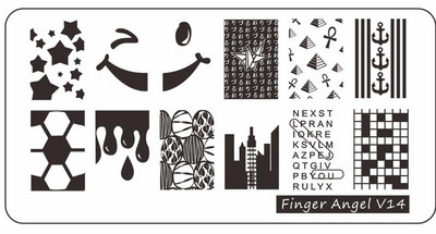 2023 virágos levelek körömbélyegző lemezek 6x12 mm-es levél virágos pillangós vonal nyomtatás stencil körömbélyegző sablonok körömbélyegző eszközök