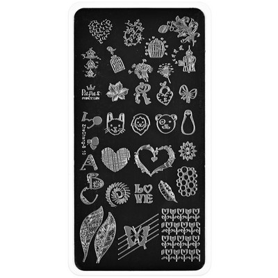 2023 virágos levelek körömbélyegző lemezek 6x12 mm-es levél virágos pillangós vonal nyomtatás stencil körömbélyegző sablonok körömbélyegző eszközök