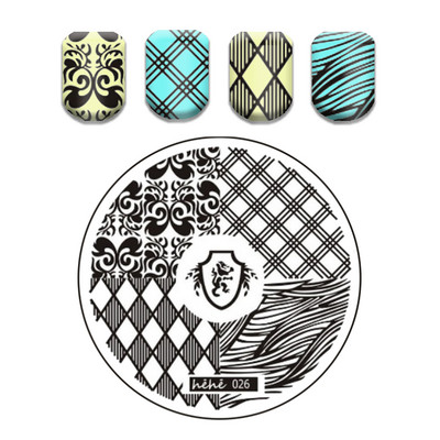 Csipke virág levél körömbélyegző lemezek koponya bohóc körömdíszítő lemez sablon márvány textúra vonal körömdíszítő bélyegzősablon eszközök