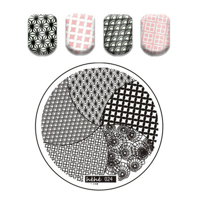 Csipke virág levél körömbélyegző lemezek koponya bohóc körömdíszítő lemez sablon márvány textúra vonal körömdíszítő bélyegzősablon eszközök