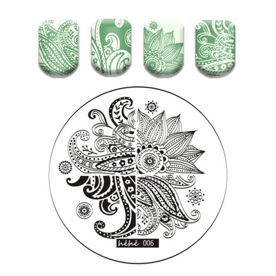 Csipke virág levél körömbélyegző lemezek koponya bohóc körömdíszítő lemez sablon márvány textúra vonal körömdíszítő bélyegzősablon eszközök