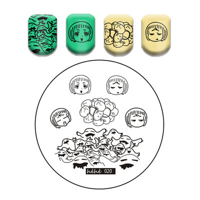 Csipke virág levél körömbélyegző lemezek koponya bohóc körömdíszítő lemez sablon márvány textúra vonal körömdíszítő bélyegzősablon eszközök