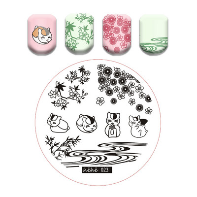 Csipke virág levél körömbélyegző lemezek koponya bohóc körömdíszítő lemez sablon márvány textúra vonal körömdíszítő bélyegzősablon eszközök