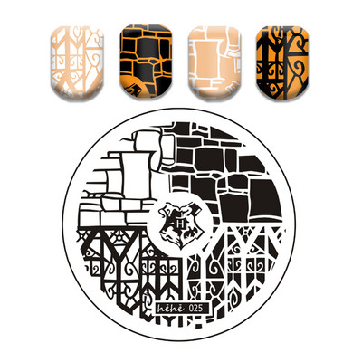 Csipke virág levél körömbélyegző lemezek koponya bohóc körömdíszítő lemez sablon márvány textúra vonal körömdíszítő bélyegzősablon eszközök