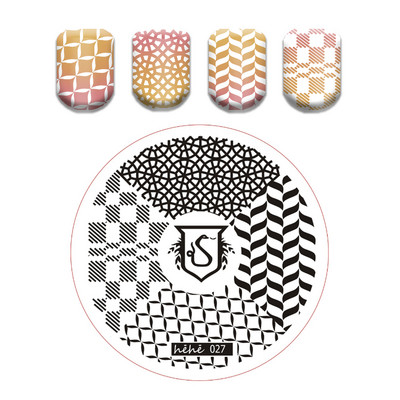 Csipke virág levél körömbélyegző lemezek koponya bohóc körömdíszítő lemez sablon márvány textúra vonal körömdíszítő bélyegzősablon eszközök