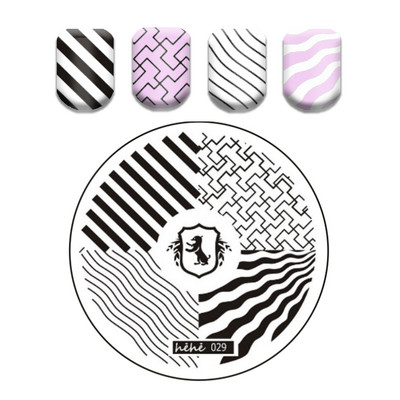 Csipke virág levél körömbélyegző lemezek koponya bohóc körömdíszítő lemez sablon márvány textúra vonal körömdíszítő bélyegzősablon eszközök